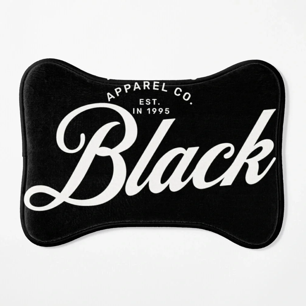 Black fishing apparel black dog mat